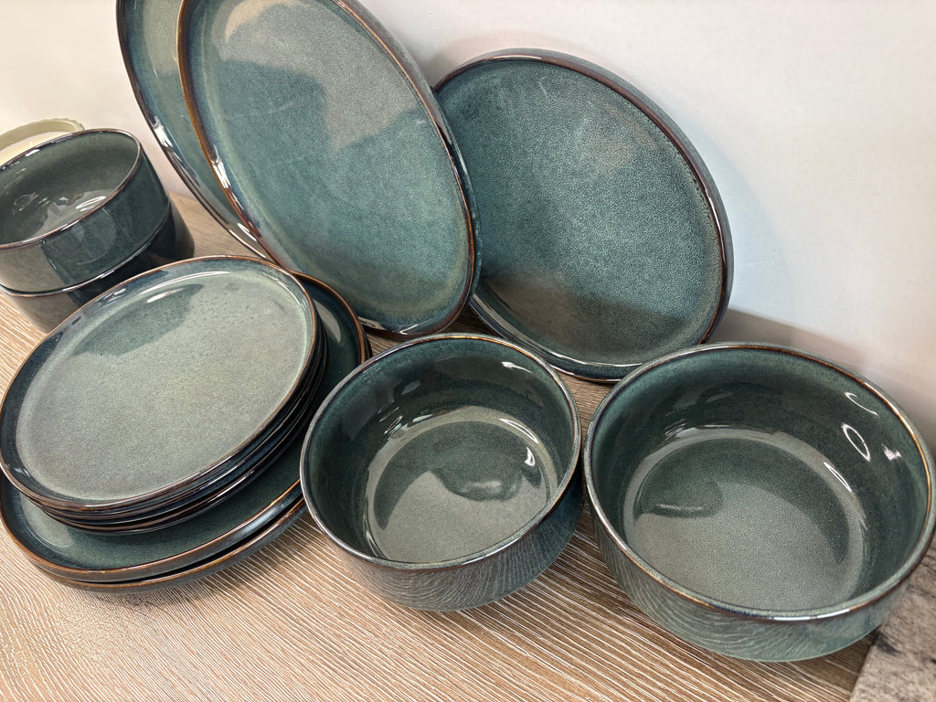 Cosy & Trendy - Jade verde Serviesset - 12-Delig - 4 personen