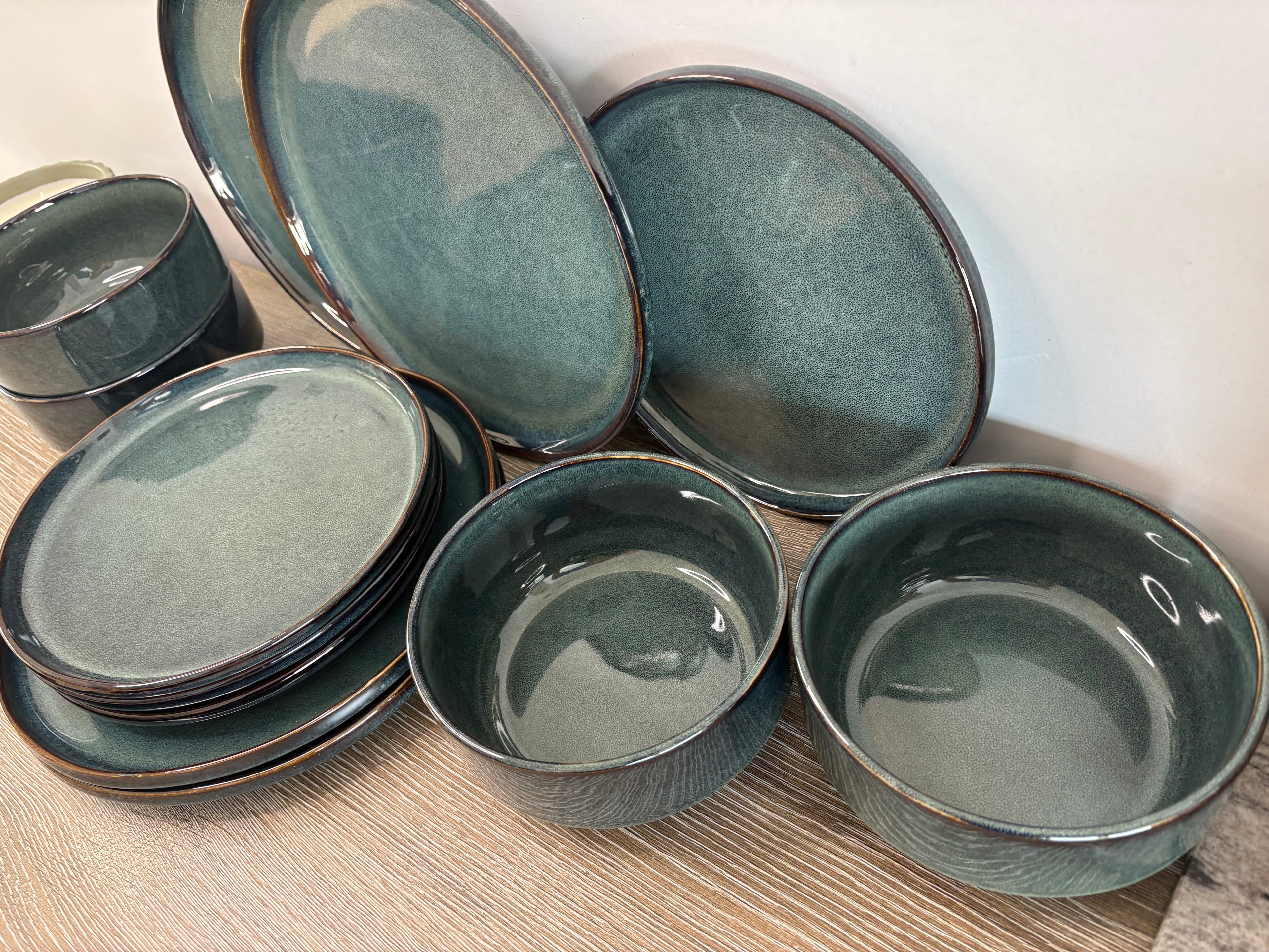 Cosy & Trendy - Jade verde Serviesset - 12-Delig - 4 personen