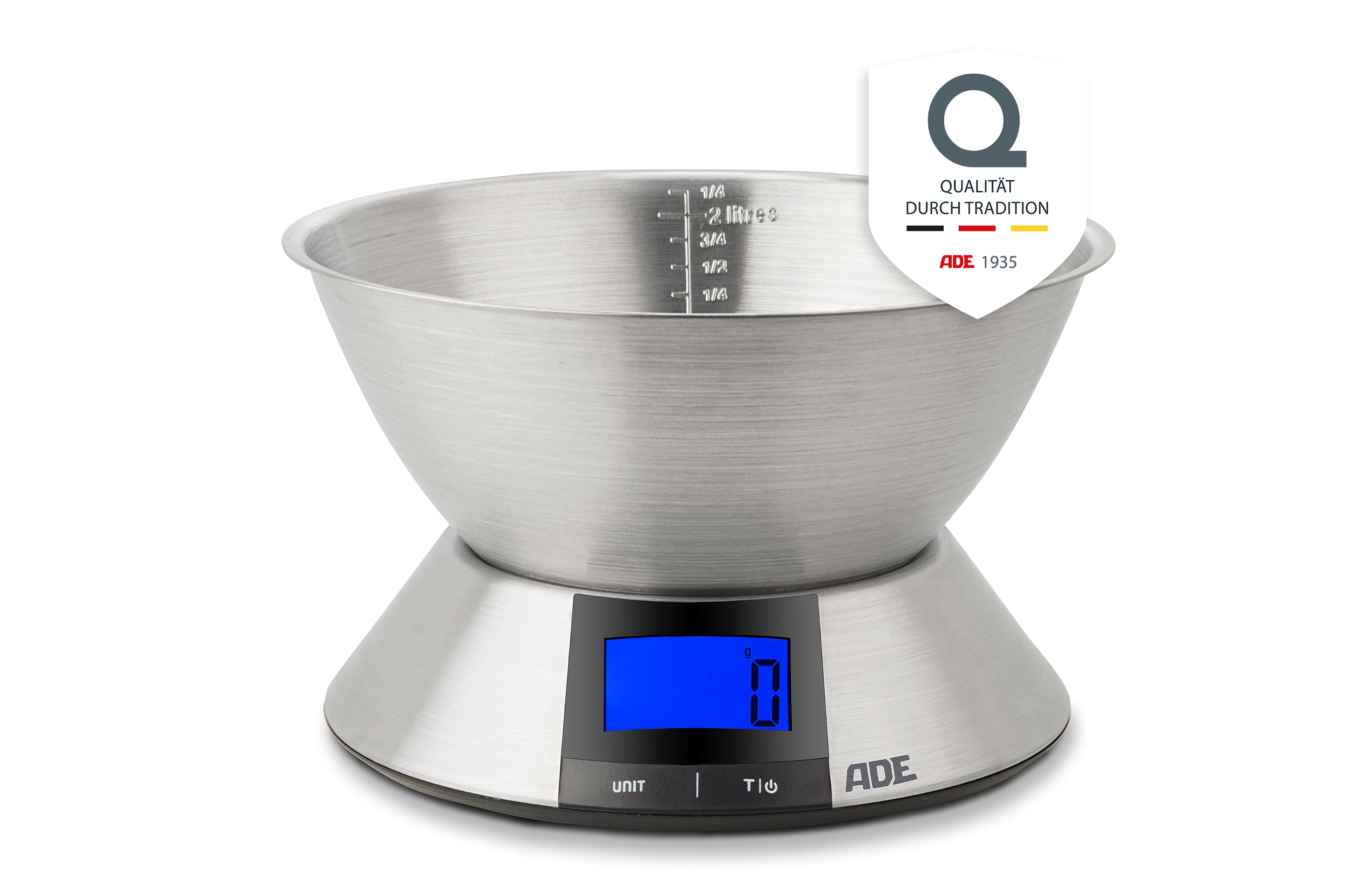 ADE - DIGITALE KEUKENWEEGSCHAAL HANNA MET BOWL INCL. 3X AAA