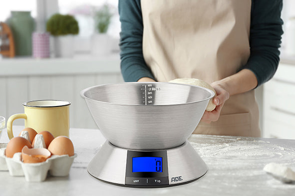 ADE - DIGITALE KEUKENWEEGSCHAAL HANNA MET BOWL INCL. 3X AAA