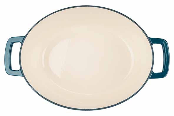 Cosy & Trendy Fontestic faitout en fonte 31 cm - 6,0 L avec couvercle (Green Heron) - Oval