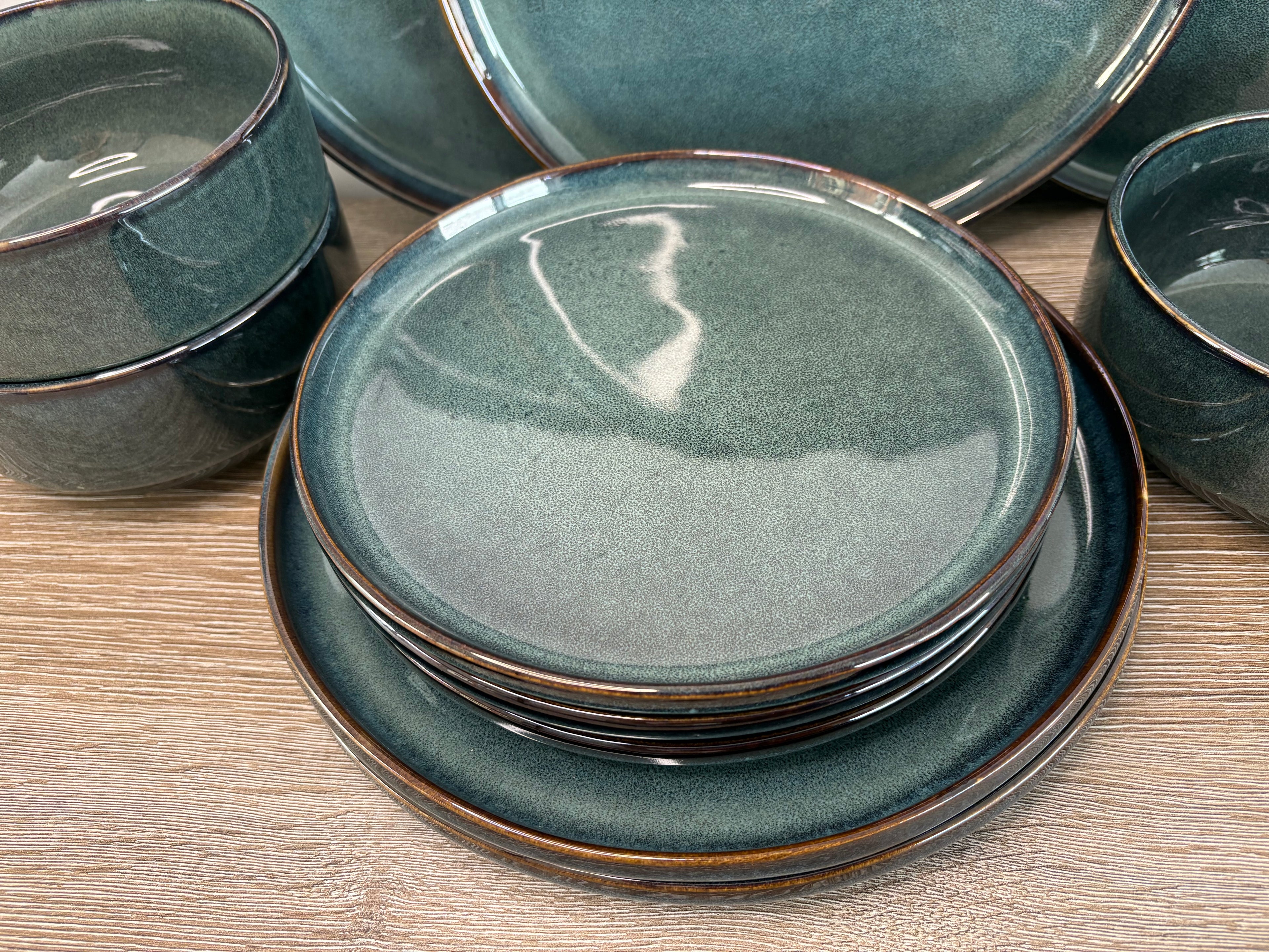 Cosy & Trendy - Jade verde Serviesset - 12-Delig - 4 personen