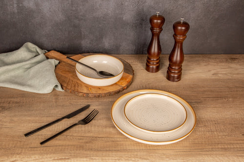 Baltic Vanilla Diep Bord Ø 18,5 cm – Set van 6 stuks