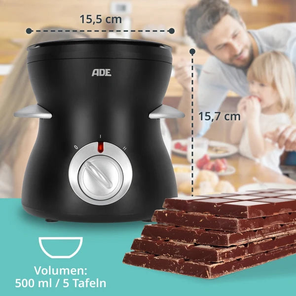 ADE Elektrische Chocoladefondue XL – 500 ml