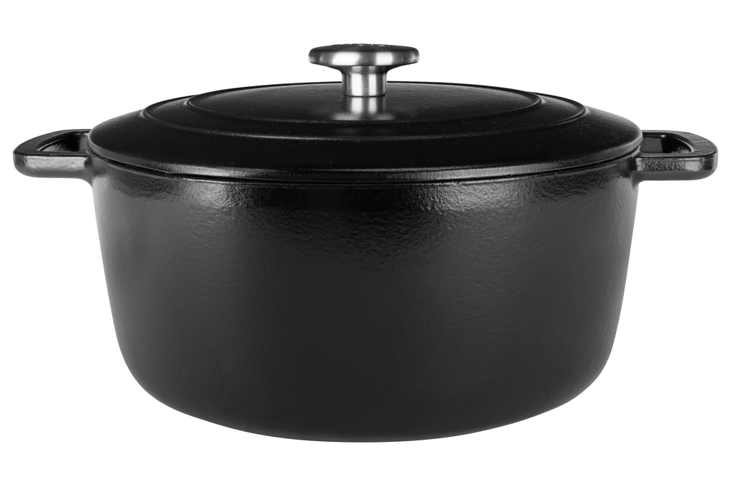Cosy & Trendy Fontestic cast iron casserole 28 cm - 6.15 L with lid (Black)