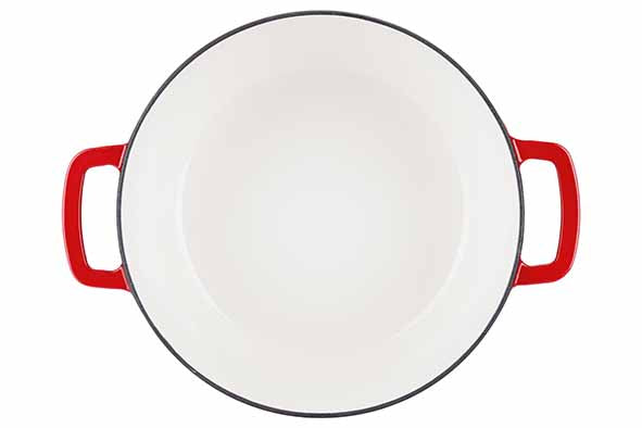 Cosy & Trendy Fontestic cast iron casserole 28 cm - 6.15 L with lid (Traditional Red)