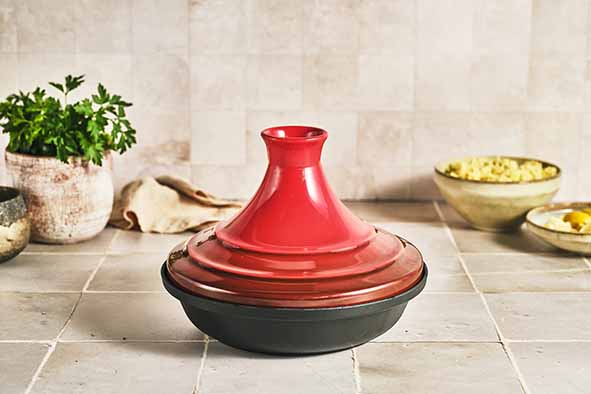 COSY&TRENDY - FONTESTIC TAJINE TRADITIONAL RED D28,5X H21,3CM GIETIJZER