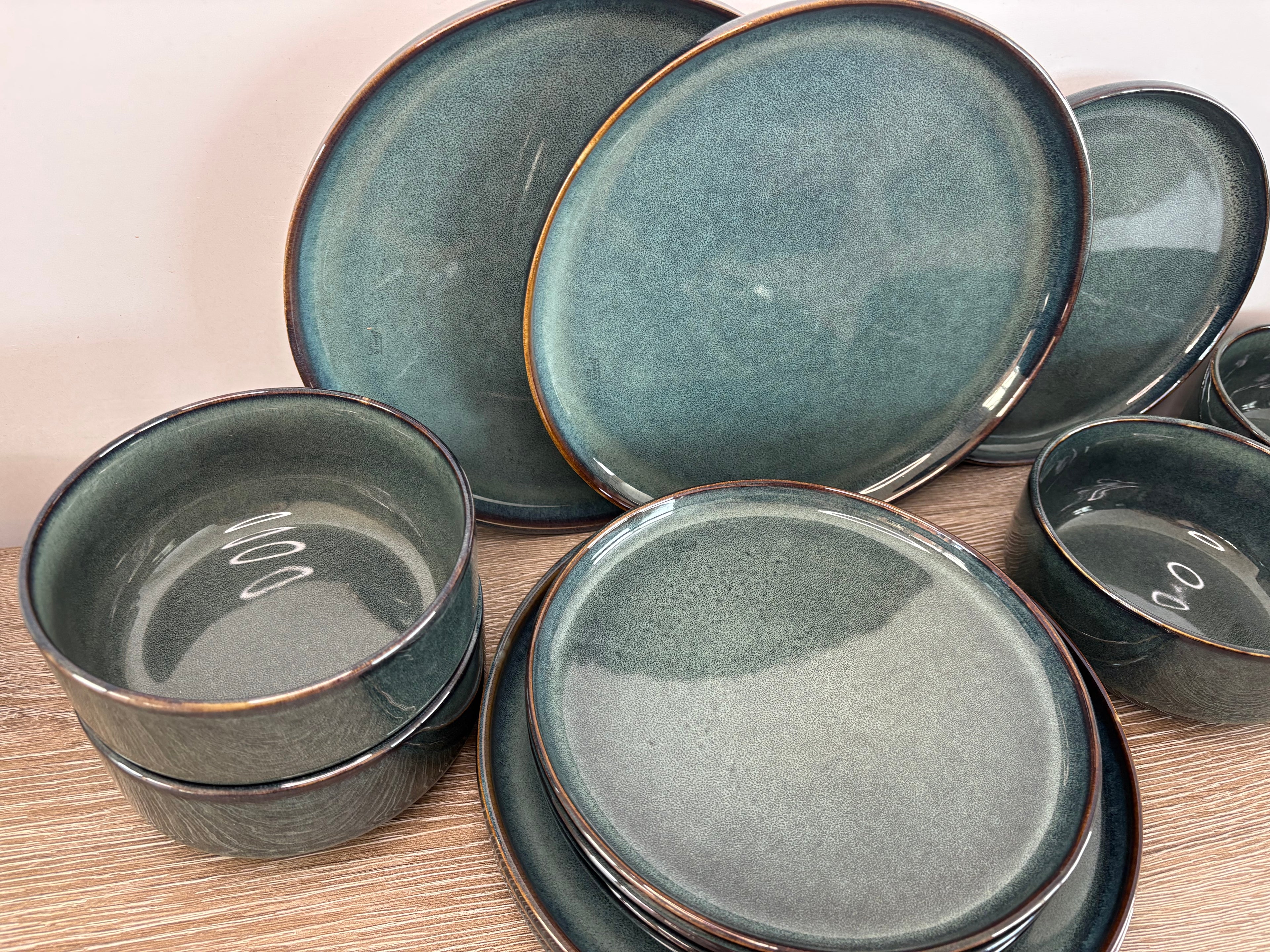 Cosy & Trendy - Jade verde Serviesset - 12-Delig - 4 personen