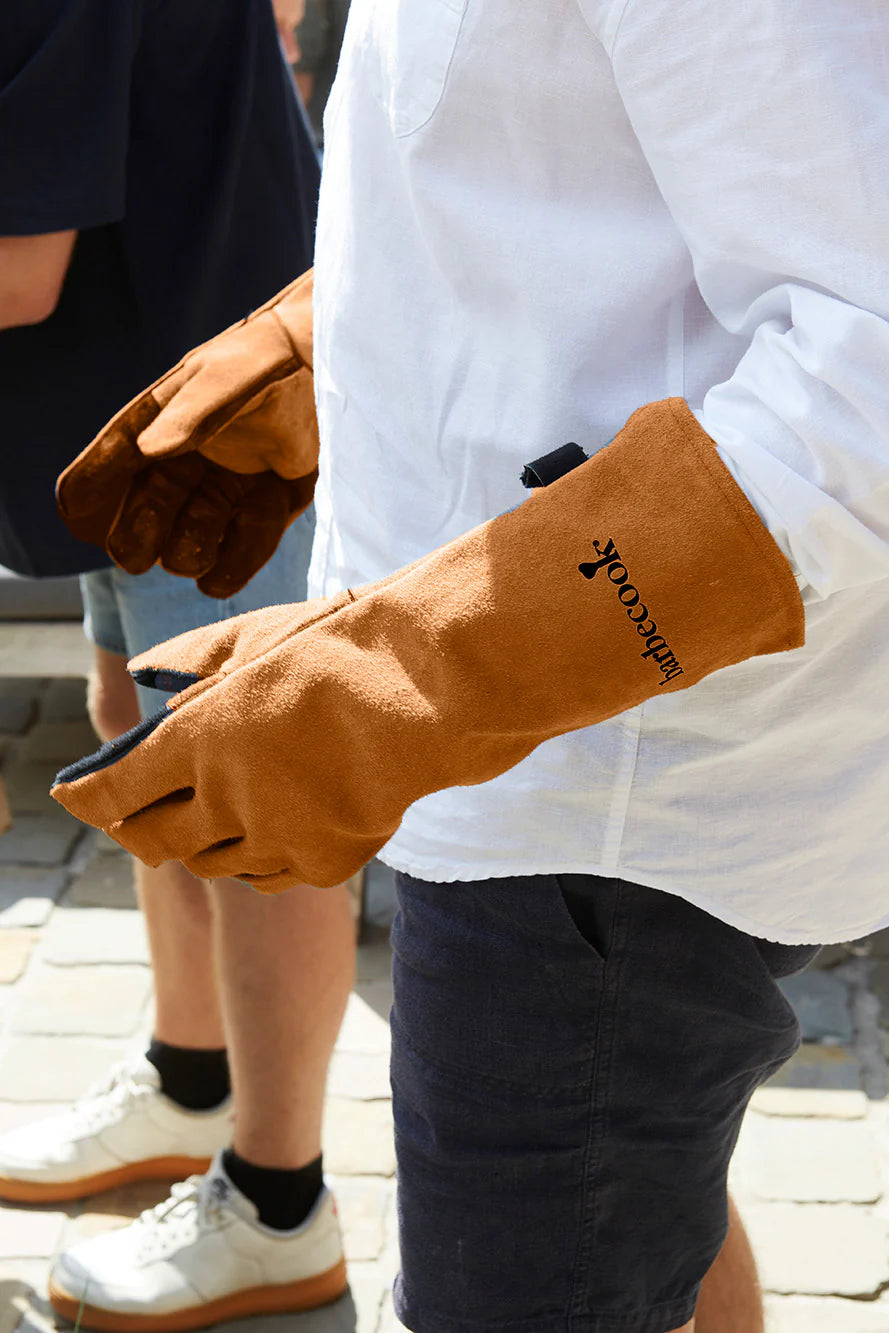 Barbecook - Set de 2 gants en cuir souple