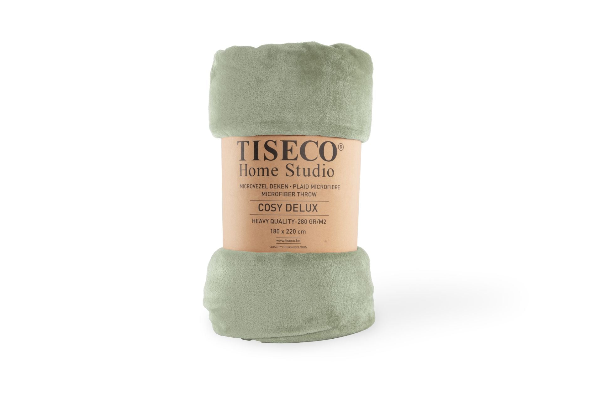 Tiseco - Plaid COSY DELUX - Microflannel 280 g/m² - 180x220 cm, sea green