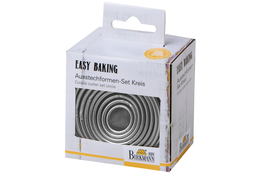 BIRKMANN - Easy Baking Uitsteekvormen Rond – Set van 10