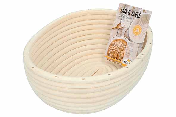 Laib & Seele Rijsmand Ovaal 24,5 × 18,5 × 9 cm – Riet