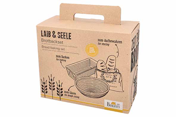 LAIB & SEELE BROODBAKSET 3PCS BROODVORM 25CM - RIJSMAND D20CM - BROODZAK