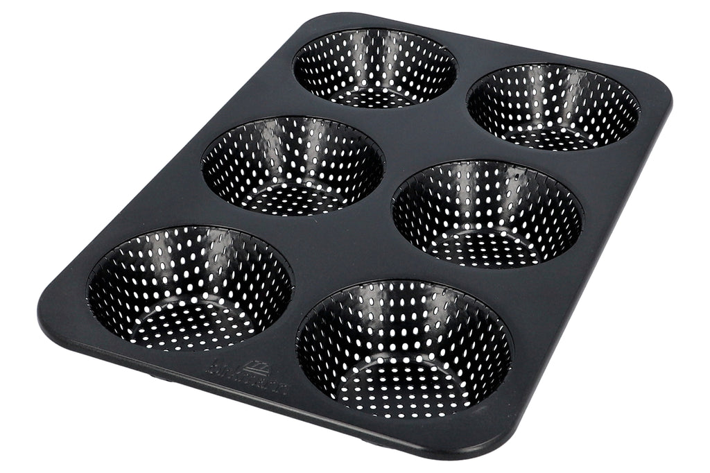 Birkmann Bread Buddies Bakplaat voor 6 Broodjes – Geperforeerd – Non-stick