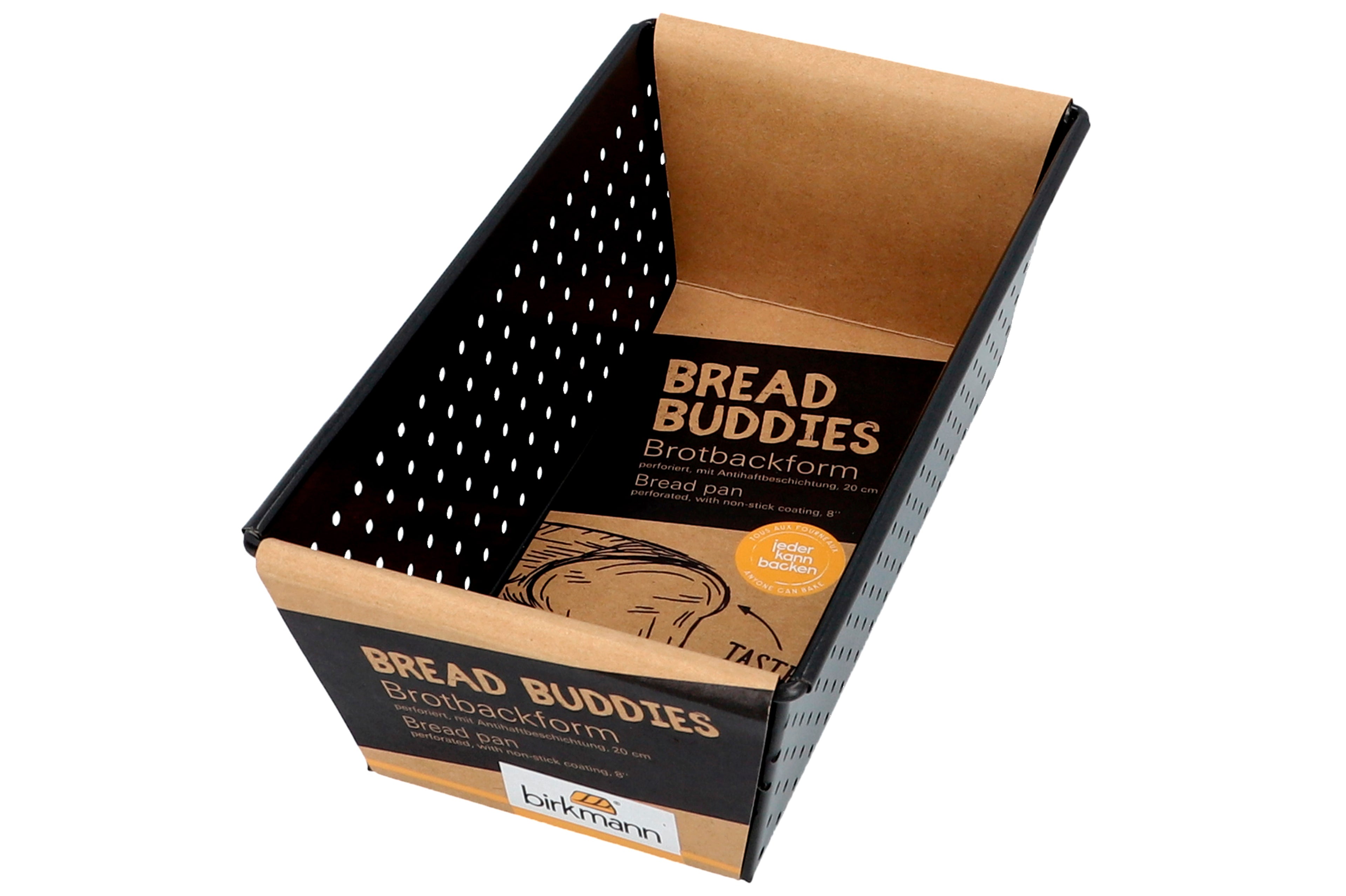 Birkmann Bread Buddies Broodvorm 21 x 11,5 x 7,5 cm – Geperforeerd – Non-stick