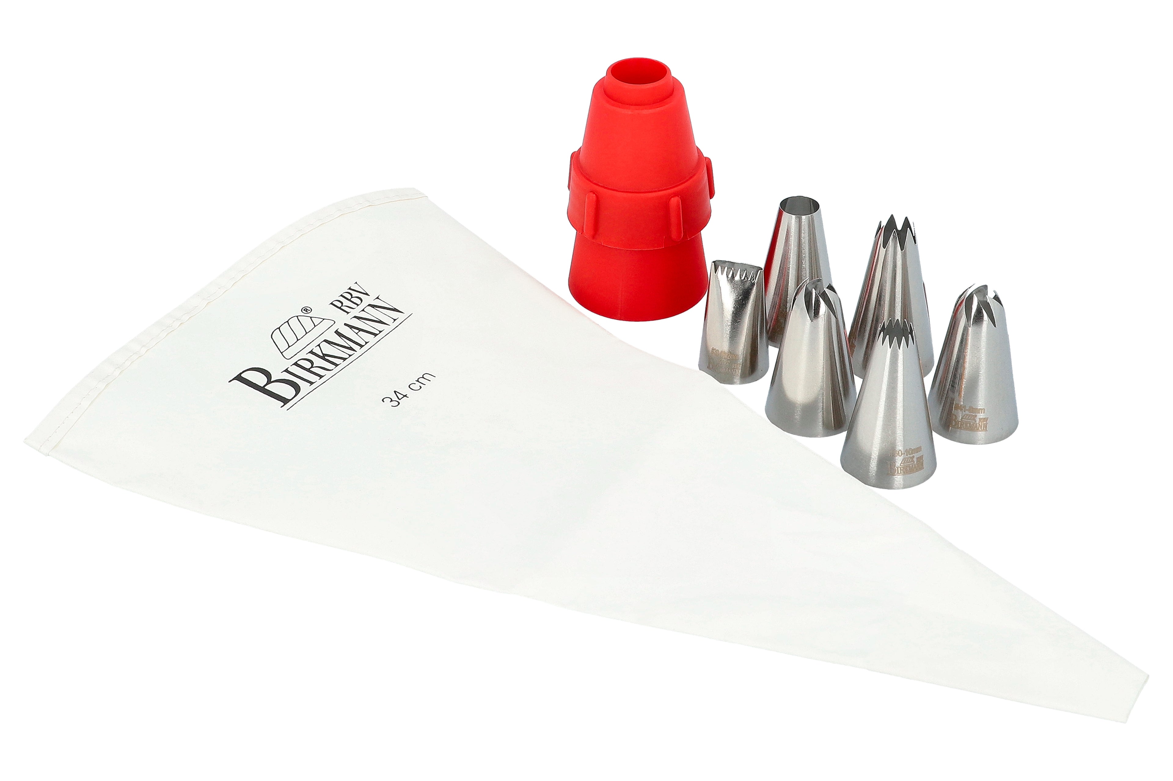 BIRKMANN - EASY BAKING SPUITZAK MET 6 SPUITMONDJES EN ADAPTER
