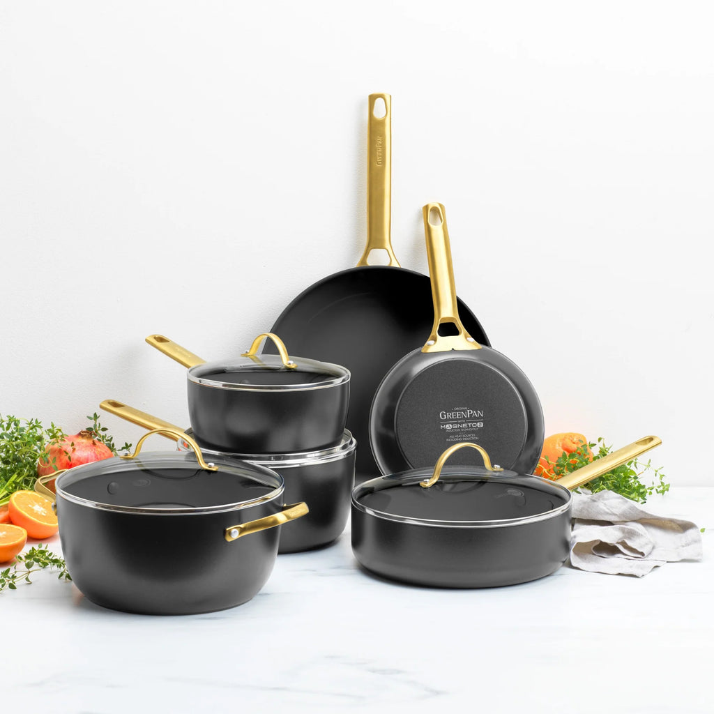 Greenpan Padova Reserve Black, batterie de cuisine 10 pièces