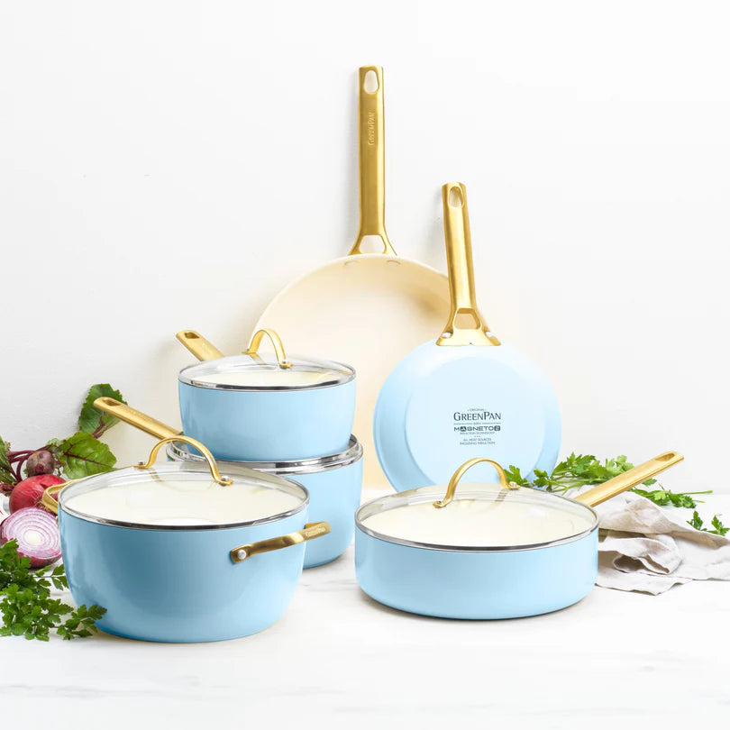 Batterie de cuisine 10 pièces Greenpan Padova Reserve Bleu clair