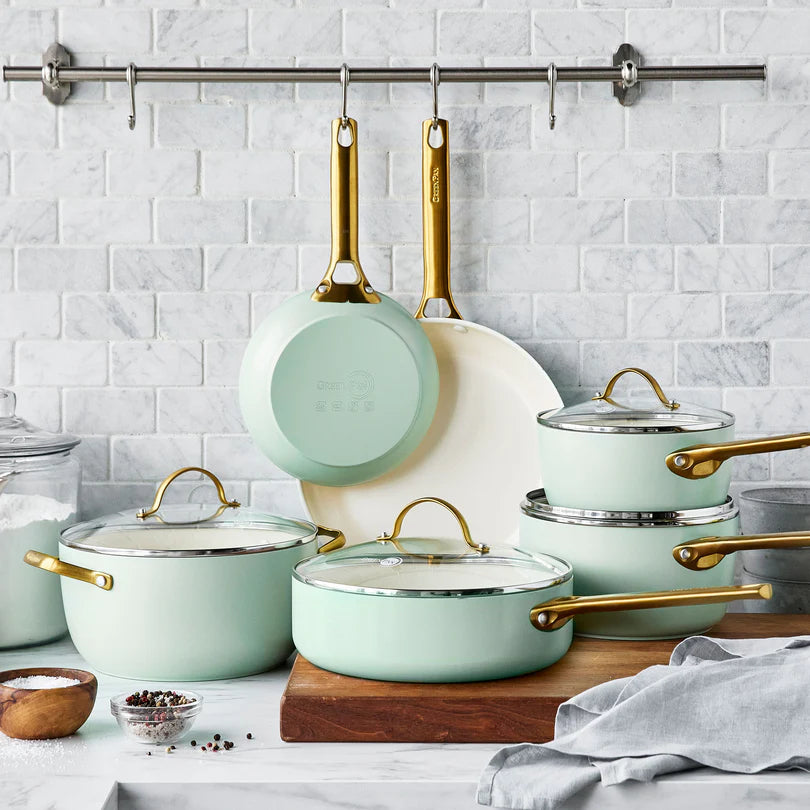 Greenpan Padova Reserve Mint Green - Set de casseroles 10 pièces