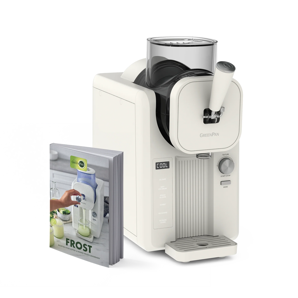 Greenpan Snelle Ijsmachine - Softijs & Slushies 1,87L - Cream + GRATIS RECEPTENBOEK