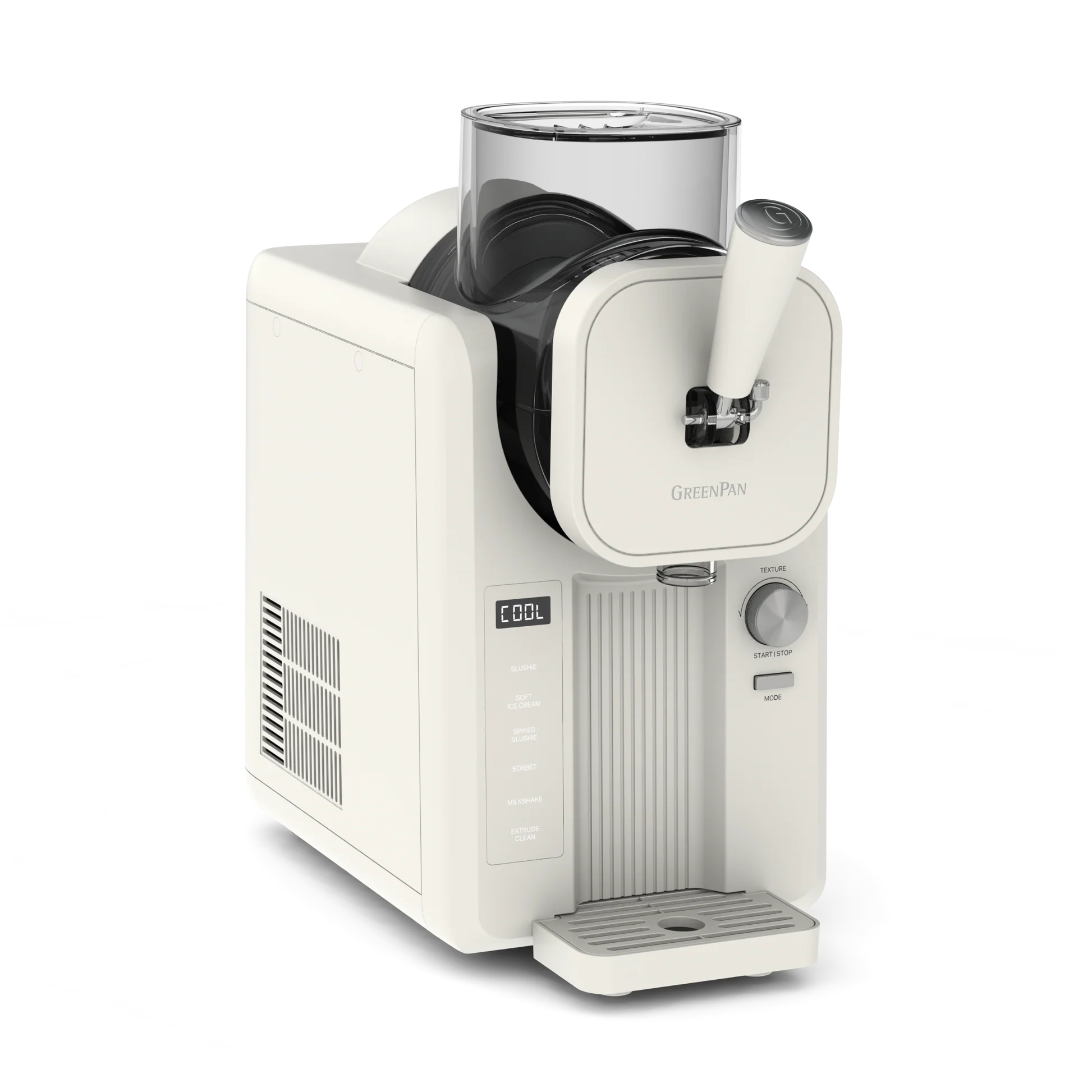 Greenpan Snelle Ijsmachine - Softijs & Slushies 1,87L - Cream + GRATIS RECEPTENBOEK