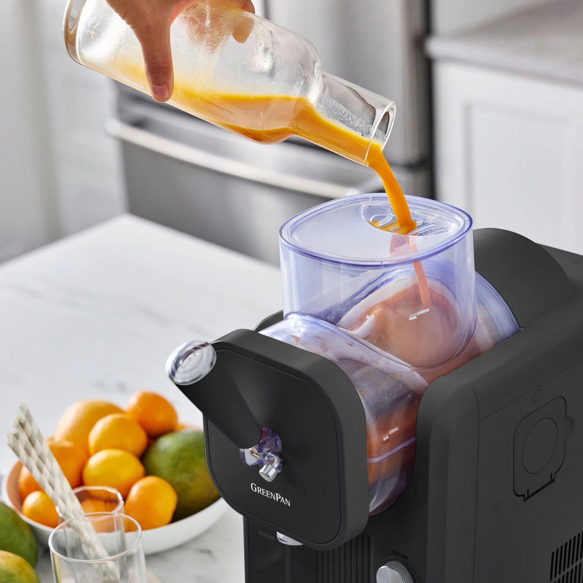 Greenpan Snelle Ijsmachine - Softijs & Slushies 1,87L - Grey + GRATIS RECEPTENBOEK