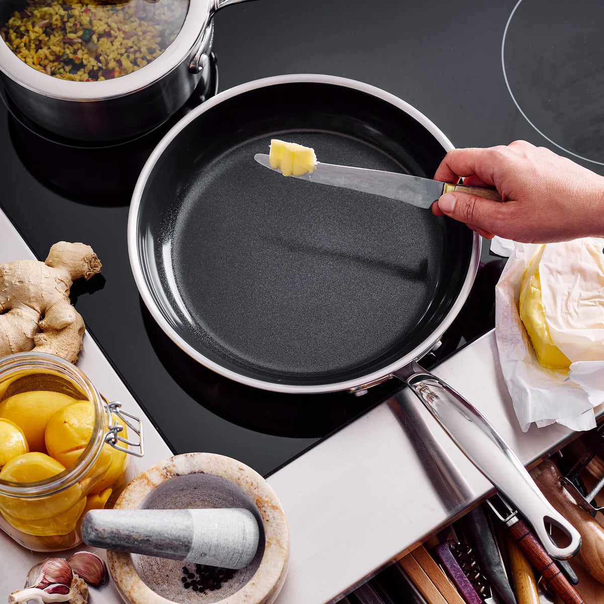 Faitout GreenPan Premiere 24 cm – sans PFAS