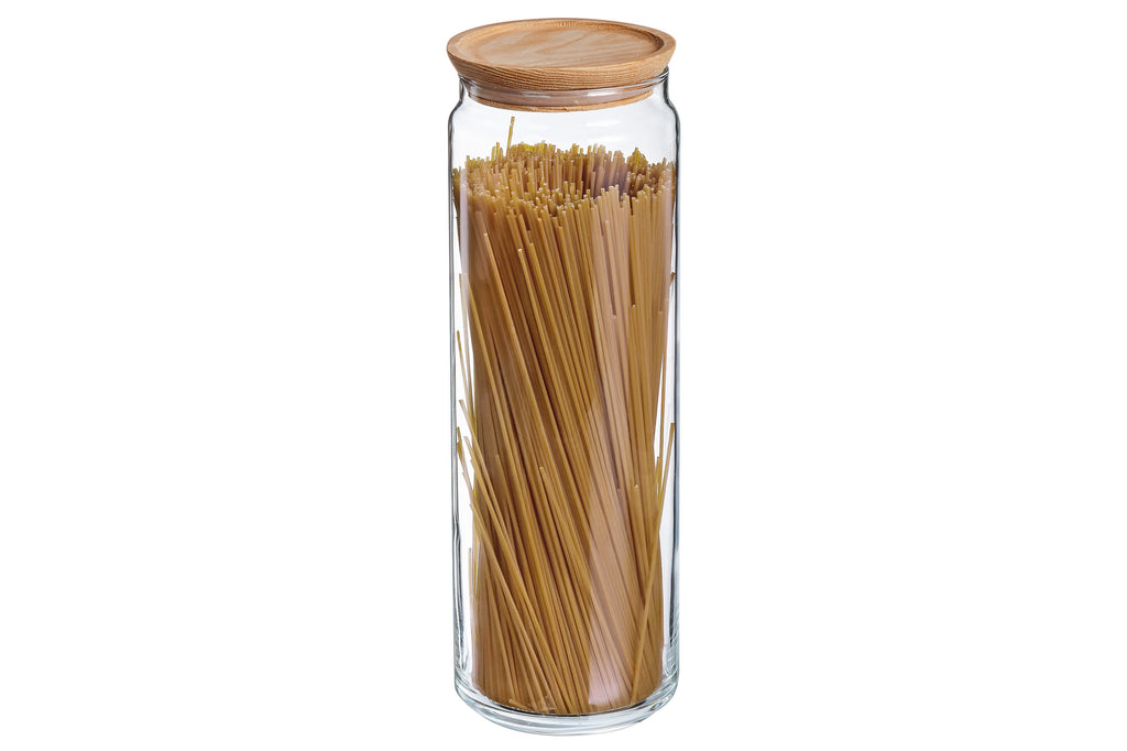 Luminarc Pure Wood Voorraadpot – 2 Liter – Glas met Houten Deksel