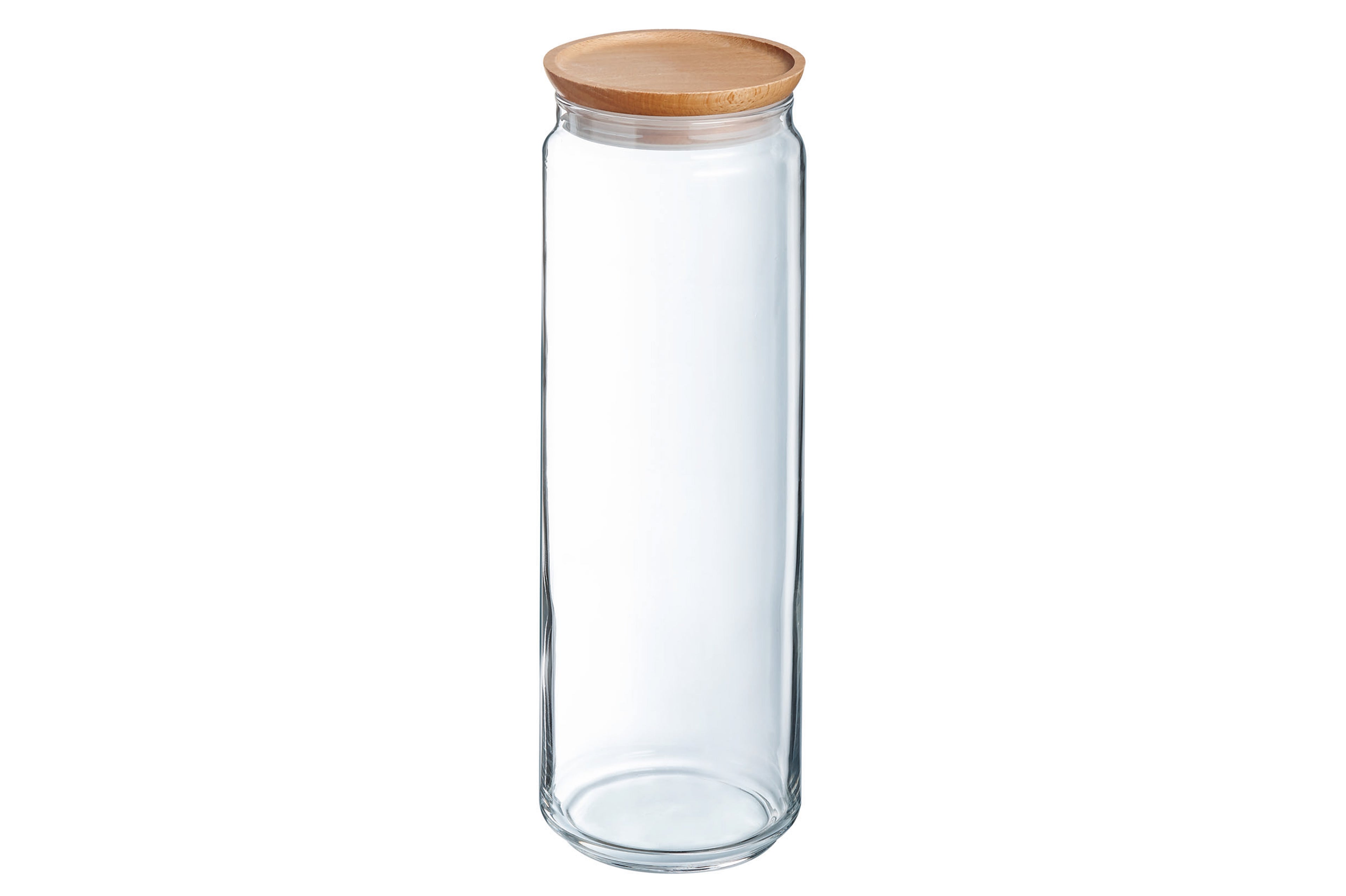 Luminarc Pure Wood Voorraadpot – 2 Liter – Glas met Houten Deksel