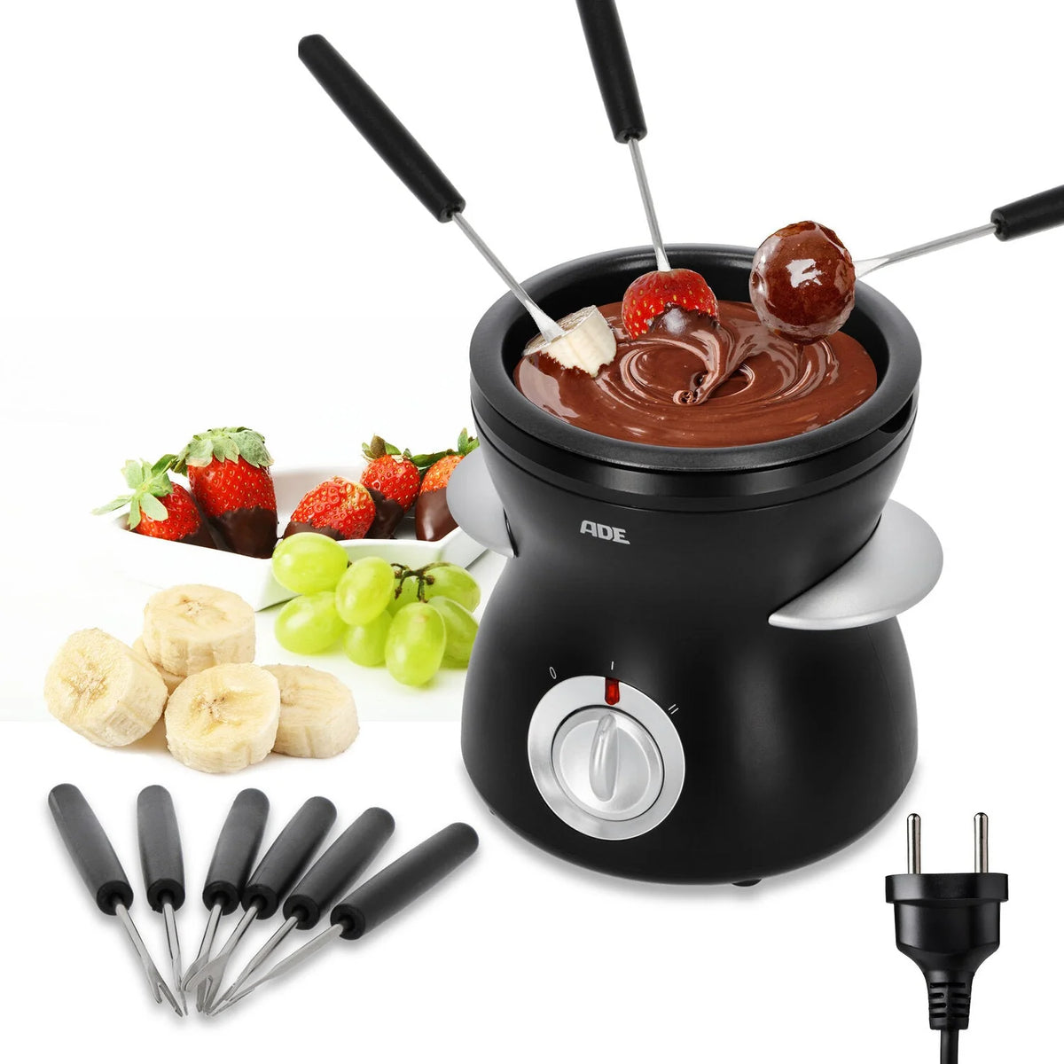 ADE Elektrische Chocoladefondue XL – 500 ml