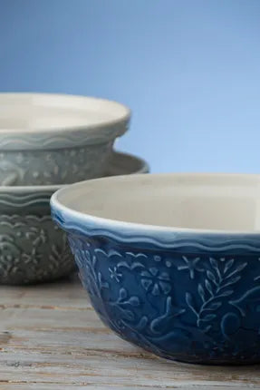 Nautical Mengkom – Ø 29 cm – Blauw – Keramische Beslagkom