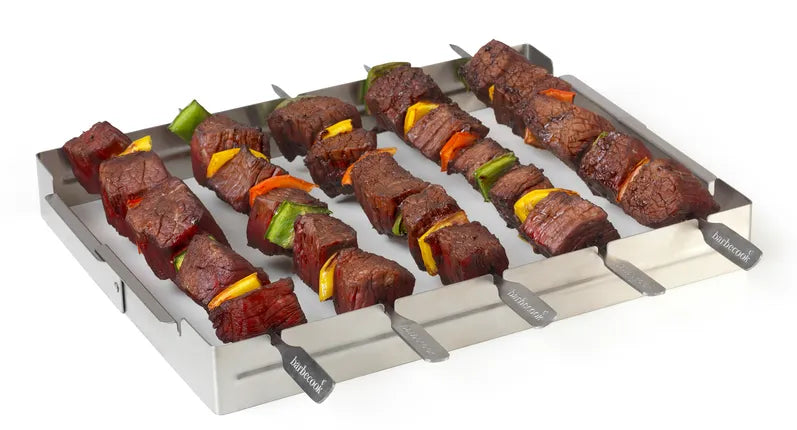 Barbecook Brochettehouder – Voor 5 Brochettes – RVS BBQ Accessoire