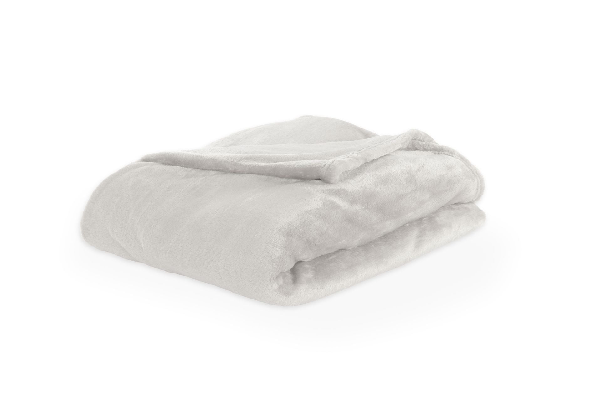 Tiseco - Plaid COSY DELUX - Microflannel 280 g/m² - 180x220 cm, silver grey
